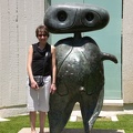 Christy and a Miró "figure"