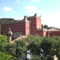 Orange Building in Gaudi's Park