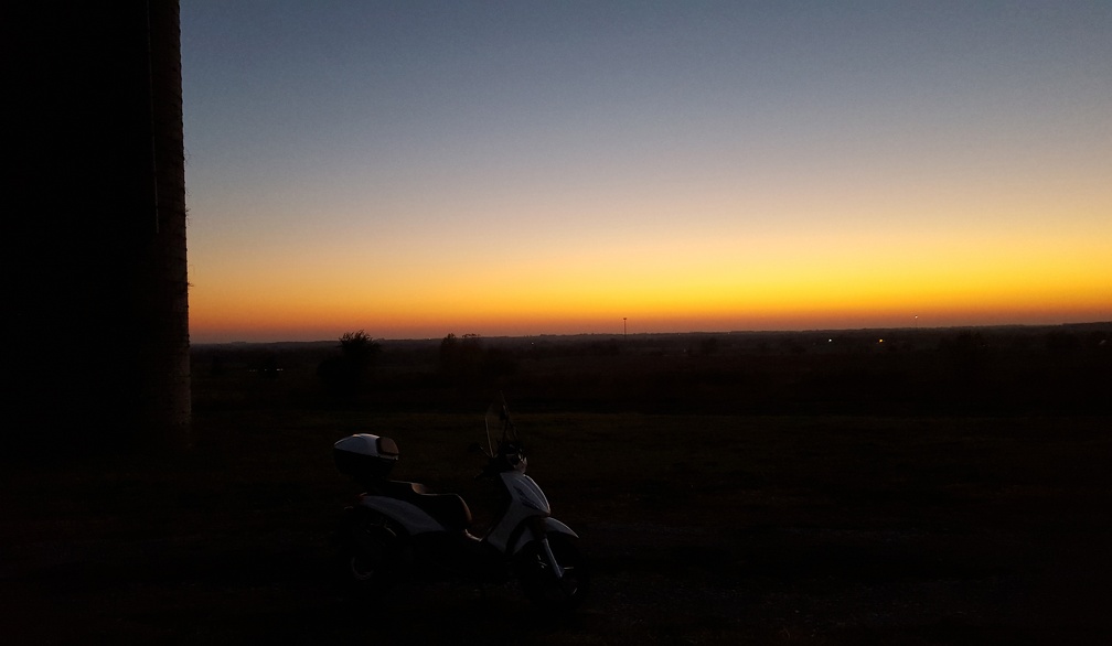 Kansas Scooter Sunset