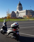 Scooter at Utah's Capitol