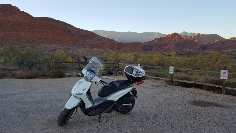 Scooter at Red Cliffs