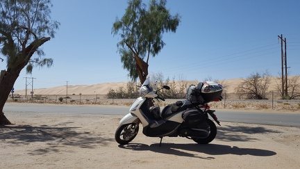 Scooter at Imperial Dunes