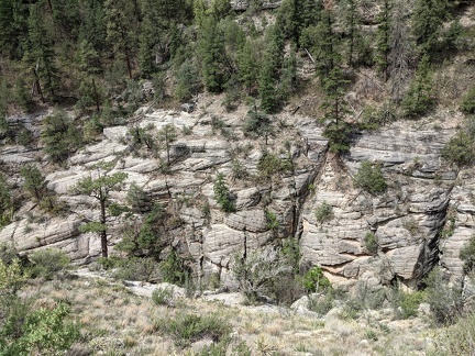 Rock Layers at Walnut Canyon