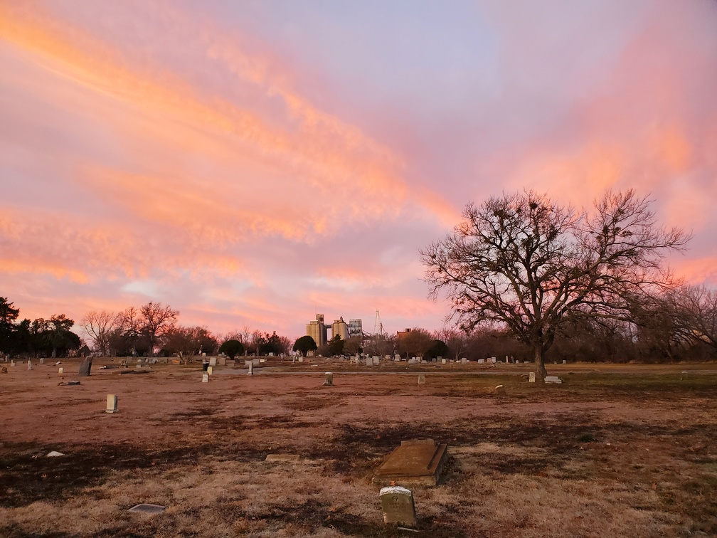 Dawn at East Mount Cemetery